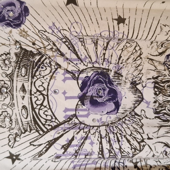 Gerry Weber Retro Y2K rhinestone graphic  inspired "One Love" 3/4 sleeve tee - Picture 4 of 4